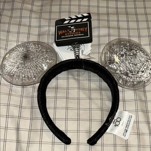 Disney Black and Silver Mickey Mouse Ears Headband